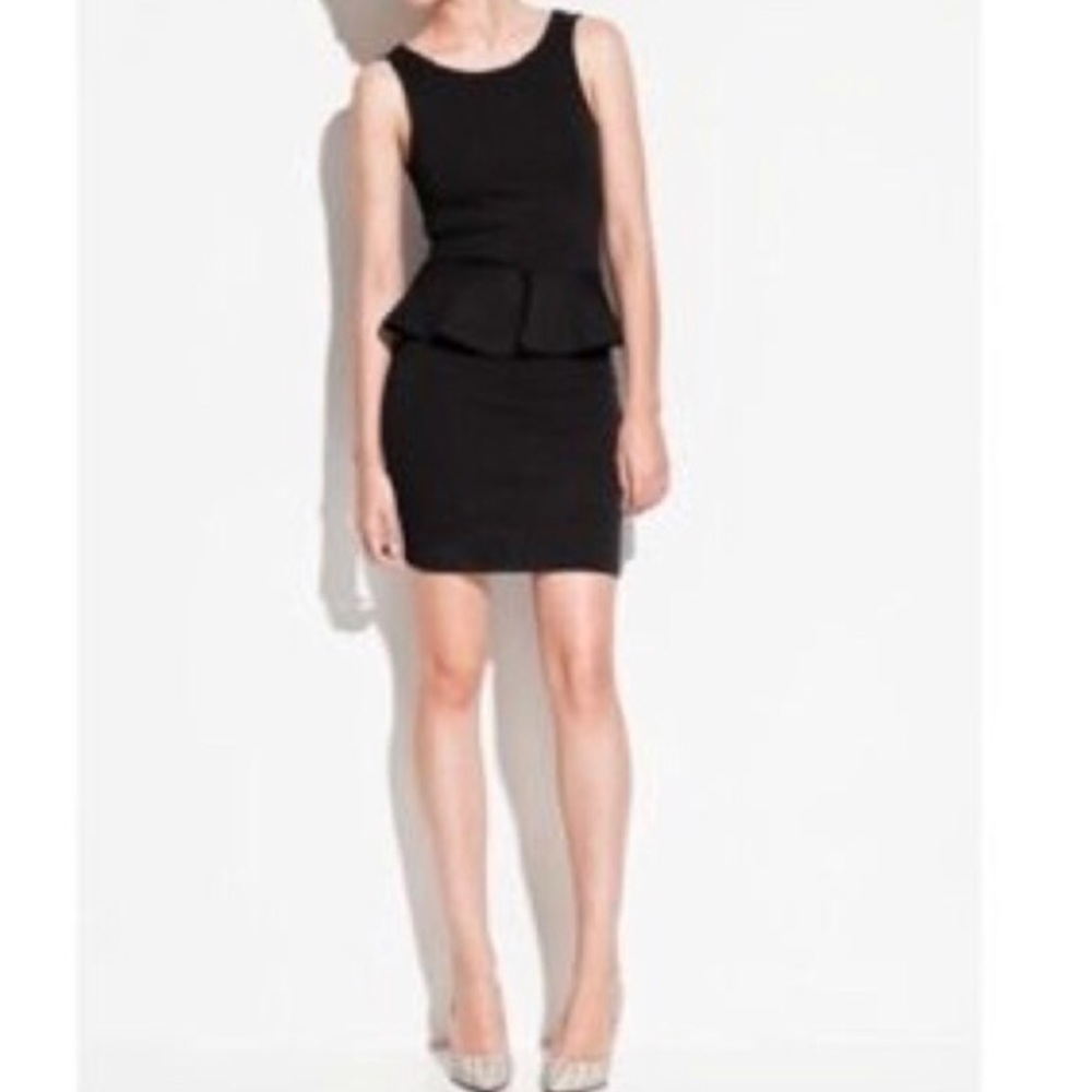 Zara black peplum dress!
